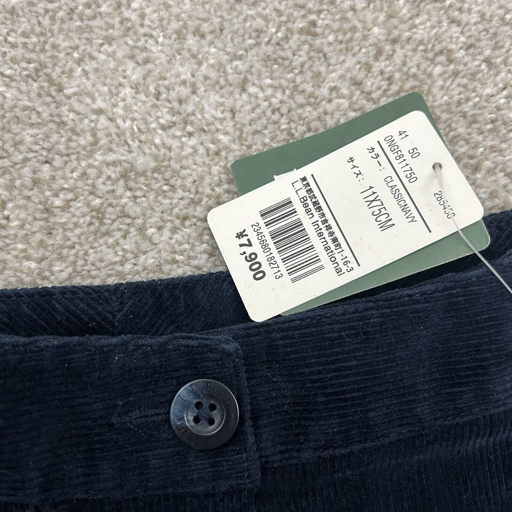L.L Bean Women's Size 11 Blue‎ Corduroy Pants Japan Fit NEW - Picture 5 of 10
